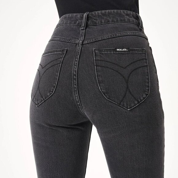 ROLLA's Original Straight Long Jeans - Brad Black - Picture 6 of 15